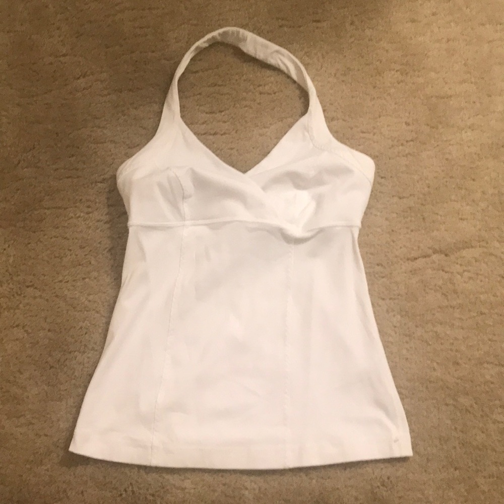 White lululemon halter